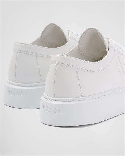 White Soft Calf leather sneakers 